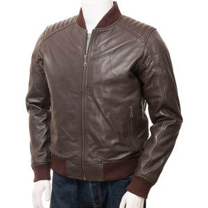 Chaqueta de cuero de invierno para hombre, moda urbana, directo de fábrica, alta calidad, con 2 bolsillos laterales personalizados. - Product Image 1