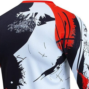 Jersey de Motocross/BMX/Off-Road Personalizado con Sublimación, Transpirable, de Secado Rápido y Resistente al Viento - Product Image 4