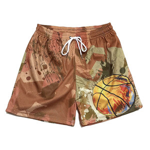 Pantalones Cortos Deportivos Personalizados para Hombre, de Secado Rápido, con Estampado de Baloncesto por Sublimación, de Poliéster de Alta Calidad, Transpirables y de Malla Atlética - Product Image 6