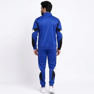 Men <b>Jogger</b> Tracksuit <b>Set</b> Soft Cotton Polyester Material Relaxed Fit Jacket <b>Matching</b> <b>Jogger</b> Pants Elastic Cuffs Comfortable - Product Image 2