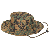 Chapeau seau camouflage mentonnière réglable et cordon élastique avec cordon de verrouillage à l'arrière du bord 4 évents blindés