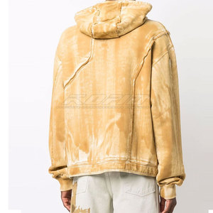 <b>Men</b> Acid Wash Hoodie Heavyweight Cotton Street Style Casual <b>Pullover</b> <b>Mens</b> Acid Wash Hoodie - Product Image 4