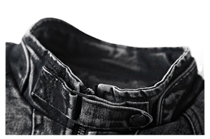 Chaqueta Vaquera Personalizada de Mezclilla con Estampado de Letras y Botones, Diseño sin Capucha para Hombre, Chaqueta Vaquera Personalizada de Mezclilla BY HI 2026 - Product Image 3