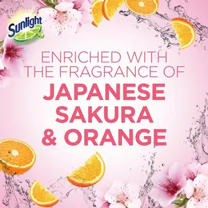 Extra Sakura Fresh 800ml Líquido para lavar platos con potente eliminación de grasa Aroma floral para uso en la cocina Luz solar de Malasia - Product Image 3