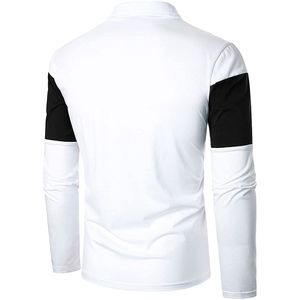 Polo de manga larga para hombre, mezcla de algodón, alta demanda - Product Image 2