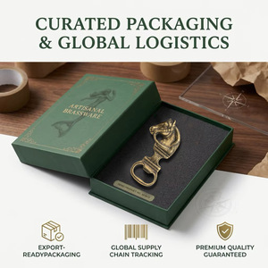 Abridor de Botellas de Latón Vintage con Cabeza de Caballo, Diseño Artístico con Cuentas, Ecológico, de Lujo, Regalo de Boda, Accesorio de Bar para Tapas de Cerveza y Refrescos - Product Image 3