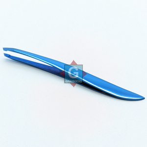 Pinzas para Pestañas de Acero Inoxidable Azules, Punta Inclinada de Precisión, Superficie Lisa, Grayrocks - Product Image 2