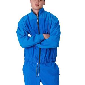 Conjunto de Chándal de Nylon con Cremallera, Estilo Vintage, Transpirable, para Hombre, Chaqueta Cortavientos y Pantalones Jogger, Diseño en Contraste, Venta al por Mayor - Product Image 4