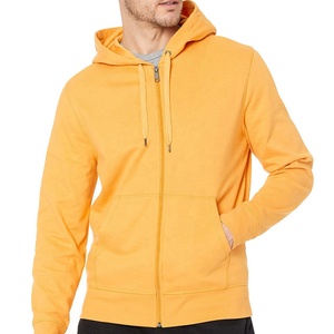 Sweat-shirt à capuche zippé pour homme, respirant, en coton, pour la course à pied, la salle de sport, l'entraînement, design personnalisé, vente en gros en usine, OEM - Product Image 1