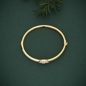 AMBER JEWELS - Brazalete Clásico de Oro de 18 Quilates con Zafiro, Corte Marquesa, Engaste de Diamantes, Cadena Unisex, Regalo de Boda - Product Image 2