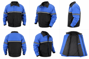 Veste de costume d'uniforme de sécurité formelle unisexe, design tactique, longueur intégrale, chaude pour l'hiver, polyester/coton - Product Image 4