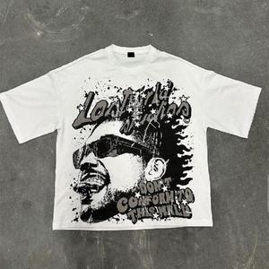 Nouveaux T-shirts personnalisés pour hommes, impression sur tissu ample 100% coton, t-shirt surdimensionné à manches courtes, t-shirts avec impression DTG personnalisée pour hommes - Product Image 4