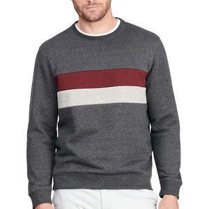 บริการ OEM เสื้อสเวตเชิ้ตคอกลมแขนยาวผู้ชาย สีพื้น ปรับแต่งได้ ระบายอากาศได้ดี พิมพ์ลาย ปักลาย ผ้าฝ้าย 100% คุณภาพสูง - Product Image 1