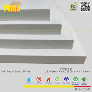 Lámina de Espuma de PVC WPC Blanca Personalizada, 25 mm de Grosor, Densidad de 0.6 G/cm3, Impermeable, Diseños de Paredes Interiores para Letreros Publicitarios - Product Image 1