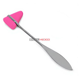 Marteau de réflexes neurologique médical chirurgical Taylor rose de 7,5 pouces en acier inoxydable de qualité allemande - Product Image 2