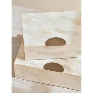 Elegante Caja de Madera con Incrustaciones de Resina, Organizador de Joyas Práctico y Decorativo de RR ENTERPRISES India - Product Image 2