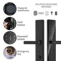 Serrure Intelligente Tuya Prix Usine avec WiFi, Empreinte Digitale, Code, Carte RFID IC et Déverrouillage par Application – Serrure de Porte Intelligente