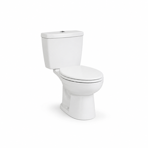 Inodoro Inteligente de Dos Piezas con Descarga Automática, Tanque Oculto, Cerámica, Diseño Moderno - Product Image 1