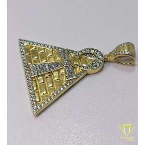 Pendentif Ankh pyramidal glacé en argent sterling 925 avec diamants Moissanite, bijoux Hip Hop - Product Image 6