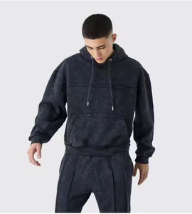 Survêtement délavé à l'acide 100 % coton, disponible en gros à prix raisonnables, respirant, pour hommes - Product Image 5