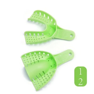BAFA SURGICAL INSTRUMENTS Juego de Bandejas de Impresión Dental BSI-CP-632 Plástico Azul Verde Superior Inferior S M L Herramienta de Odontología Clase II - Product Image 5