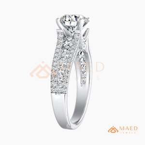 Round Cut Moissanite Vintage Ring Silver Engagement Ring Women Bridal Anniversary Jewelry <b>Gift</b> USA Fashion - Product Image 6