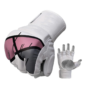 Guantes Profesionales de MMA de Cuero Genuino de 4oz, Unisex para Adultos, Transpirables, para Artes Marciales Mixtas - Product Image 3