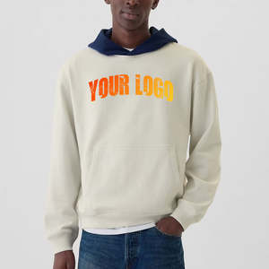 Sudaderas con Capucha para Hombre de Primera Calidad en Dos Tonos, 100% Algodón, Hombros Caídos, Estilo Casual, MOQ Bajo - Product Image 2