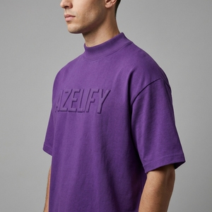 T-shirts pour hommes surdimensionnés de haute qualité en gros par Aznoix Industry, 100% coton, coupe ample. - Product Image 3