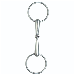 บิตม้าแบบ Double Joint Baucher Snaffle ทำจากสแตนเลสสตีล คุณภาพสูง พร้อมห่วงหลวม สำหรับขี่ม้า - Product Image 3