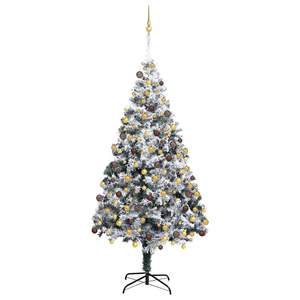 Albero di Natale Artificiale da 180 cm in PVC e Acciaio, Colore Bianco - Product Image 2