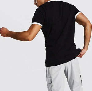 T-shirt Homme à Manches Verrouillables Marque Privée, T-shirts Décontractés Coupe Slim en Coton Lourd 200 GSM - Product Image 3