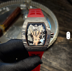 Nuevos Materiales Integrados en Procesos de Fabricación Tradicionales, Aspecto Exquisito, Reloj Cuadrado de Buceo, Resistente al Agua 5BAR, Diseño de Mariposa - Product Image 1