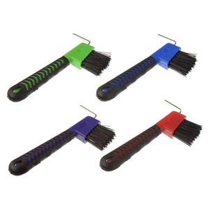 Juego de limpiadores de pezuñas metálicos para caballos, 4 herramientas de cepillado con área de agarre para eliminar la suciedad de las ranuras de las pezuñas en el cuidado de la establos. - Product Image 2