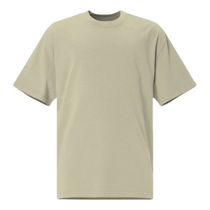 T-shirt pour homme de grande taille personnalisable de haute qualité, blanc, 200 g/m², tissu doux en élasthanne/coton/fibre de bambou, coupe ample - Product Image 1