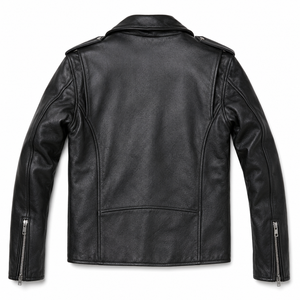 Custom Genuine Leather Biker <b>Motorcycle</b> Racing <b>Jacket</b> OEM ODM Manufacturer Wholesale Men Breathable Windproof Durable - Product Image 2