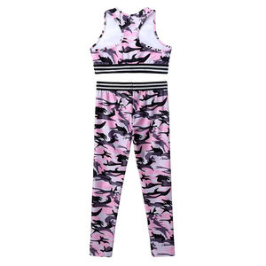 Conjunto de Yoga de 2 Piezas de Spandex Sin Costuras: Top Corto Sólido con Cuello en V y Espalda Cruzada y Leggings Largos de Cintura Alta - Product Image 5