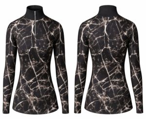 Sudadera de Manga Larga para Mujer, Polartec Transpirable, Protección Solar, Cierre de 1/4, Secado Rápido, para Senderismo, Esquí y Nieve - Product Image 1