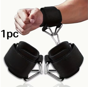 สายรัดข้อมือปรับระดับได้สำหรับเครื่องเคเบิล  แผ่นรองนีโอพรีนสำหรับการออกกำลังกายกล้ามเนื้อหน้าอกและการฝึกความแข็งแรง - Product Image 1