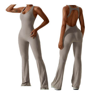 Body Deportivo Casual con Logotipo Personalizado, Sin Mangas, Espalda Descubierta, Mono de Una Pieza, Cintura Alta, para Gimnasio, Fitness, Yoga, Mujer - Product Image 3