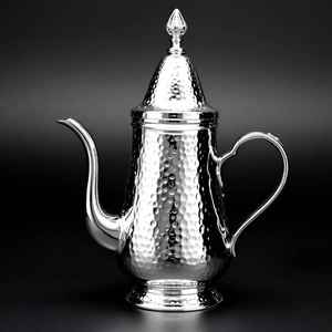 Cafetera Árabe Clásica Dallah, Cafetera de Latón Hecha a Mano, Tetera Tradicional de Oriente Medio para Uso en el Hogar, Cafetería o Restaurante - Product Image 3