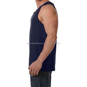 TANK <b>Top</b> Custom Logo Shirt Gym Workout High Quality Cotton <b>Mens</b> Tank <b>Top</b> - Product Image 2