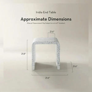 Siège décoratif unique avec une brillance naturelle éclatante pour une décoration raffinée de la maison ou de la boutique, tabouret en mosaïque de nacre - Product Image 6