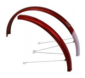 Juego de Guardabarros Universal para Bicicleta, Guardabarros Delantero y Trasero Ligeros, Fáciles de Instalar, Guardabarros Ajustables con Soportes Metálicos - Product Image 2