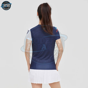 Uniformes de tennis pour hommes sur mesure, nouveau design, vente en gros, haute qualité, séchage rapide, t-shirt de badminton pour hommes, short respirant, uniforme de tennis - Product Image 4