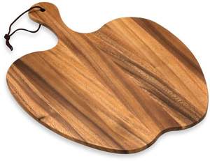 เขียงไม้กระถินณรงค์ทรงสี่เหลี่ยม ชุดเขียงขนาดใหญ่พร้อมหูจับ สำหรับใช้ในครัวเรือน  แผ่นรองชีส  ผิวสัมผัสจากไม้กระถินณรงค์ธรรมชาติ - Product Image 1