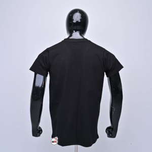 เสื้อยืดแขนสั้นสีดำสำหรับผู้ชาย พิมพ์ลายกลิตเตอร์ คอกลม สไตล์ลำลอง ทรงปกติ ผ้าเจอร์ซีย์ เหมาะสำหรับกิจกรรมกลางแจ้ง สตรีทแวร์แบบสั่งทำ - Product Image 2