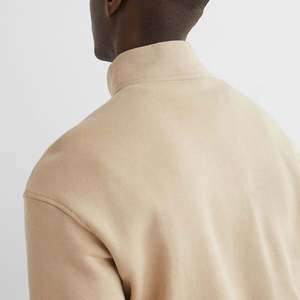 Winter Wool/Cotton Crew Neck <b>Jumper</b> Men's Organic Cotton <b>Pullover</b> Sustainable Sweatshirt Custom Front Design Breathable Quick - Product Image 4