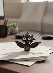 Presse-papiers décoratif en cristal Art Déco fait main en verre, motif chauve-souris Halloween et Pâques, pour la maison, le bureau et le tableau de bord de la voiture - Cadeau - Product Image 4