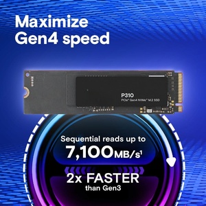 ใหม่ P310 1TB สำหรับใช้งานภายในเดสก์ท็อป NVMe M.2 2280 PCIe Gen4 SSD 3D NAND ความเร็วในการอ่าน/เขียนสูงสุด 7100 MB/s แคช 120MB - Product Image 2